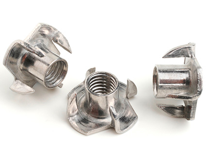 Stainless Steel 4 Prong Tee-Nut