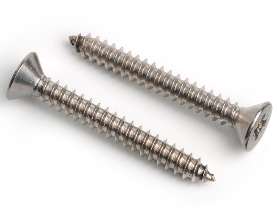 4.8 X 25 POZI CSK TAPPING SCREW DIN 7982C Z A4 ST/ST