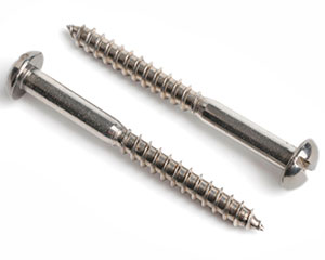2.5 X 10 SLOT ROUND WOODSCREW DIN 96 A2 ST/ST