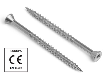 Stainless Steel Square Drive Countersunk Woodmaster Decking Screws